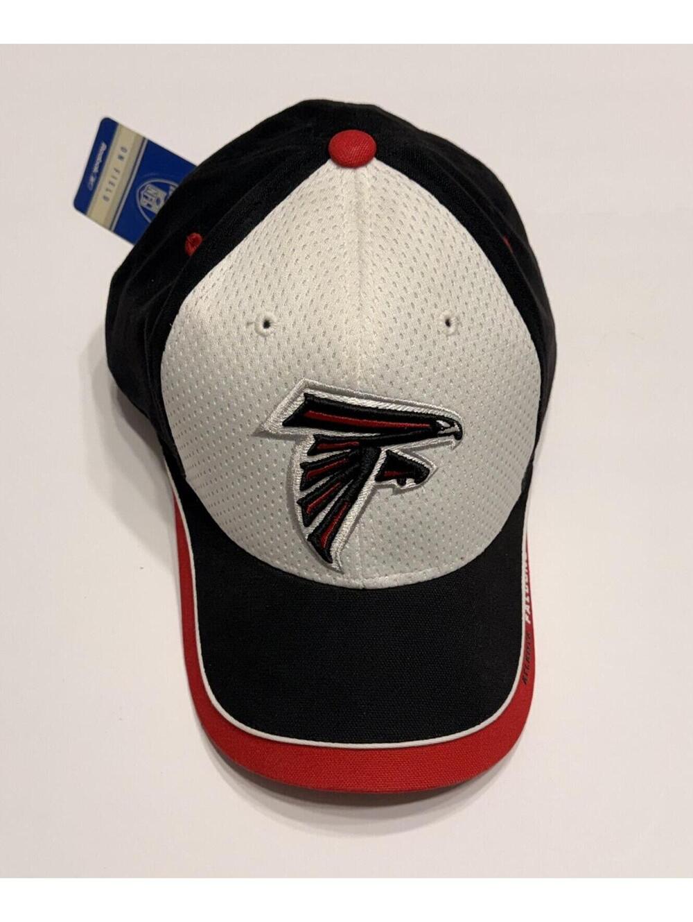 Deadstock Y2K Atlanta Falcons ON FIELD Cap Hat VTG Strapback NOS Spellout Script